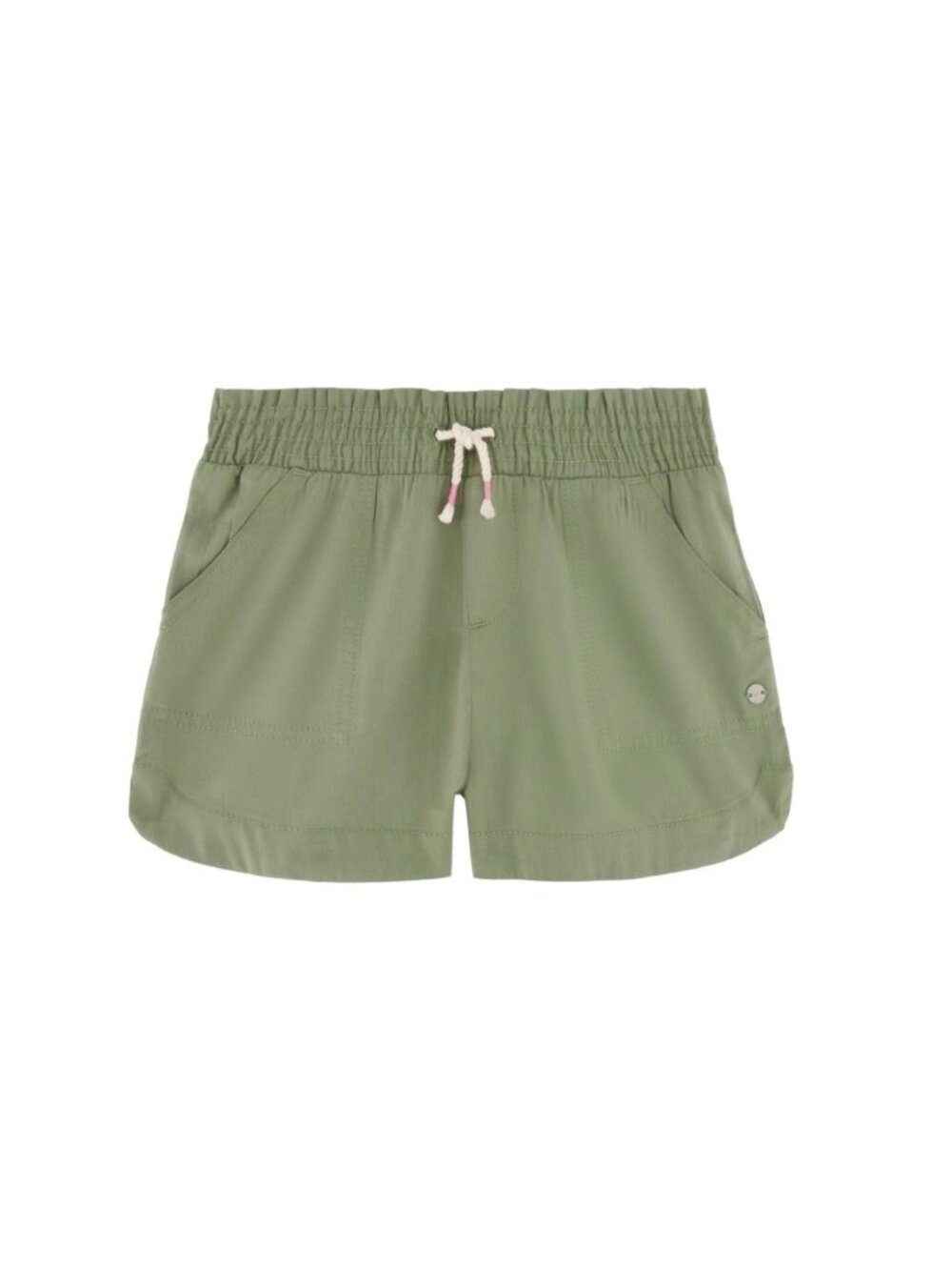 Roxy Girls' Soleil Elastic Waist Shorts, Oil Green sz M (H357)